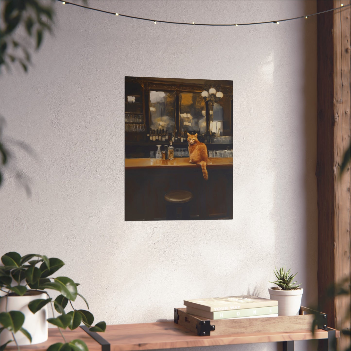 Charming Cat Bar Fine Art Poster