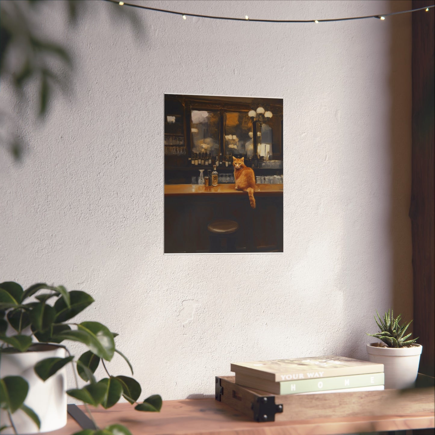 Charming Cat Bar Fine Art Poster
