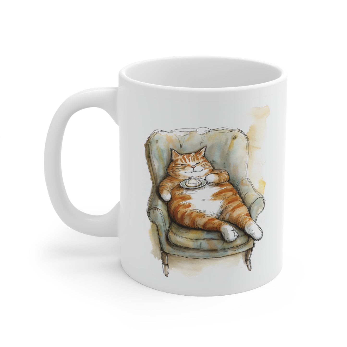 Cozy Cat Lover Ceramic Cup