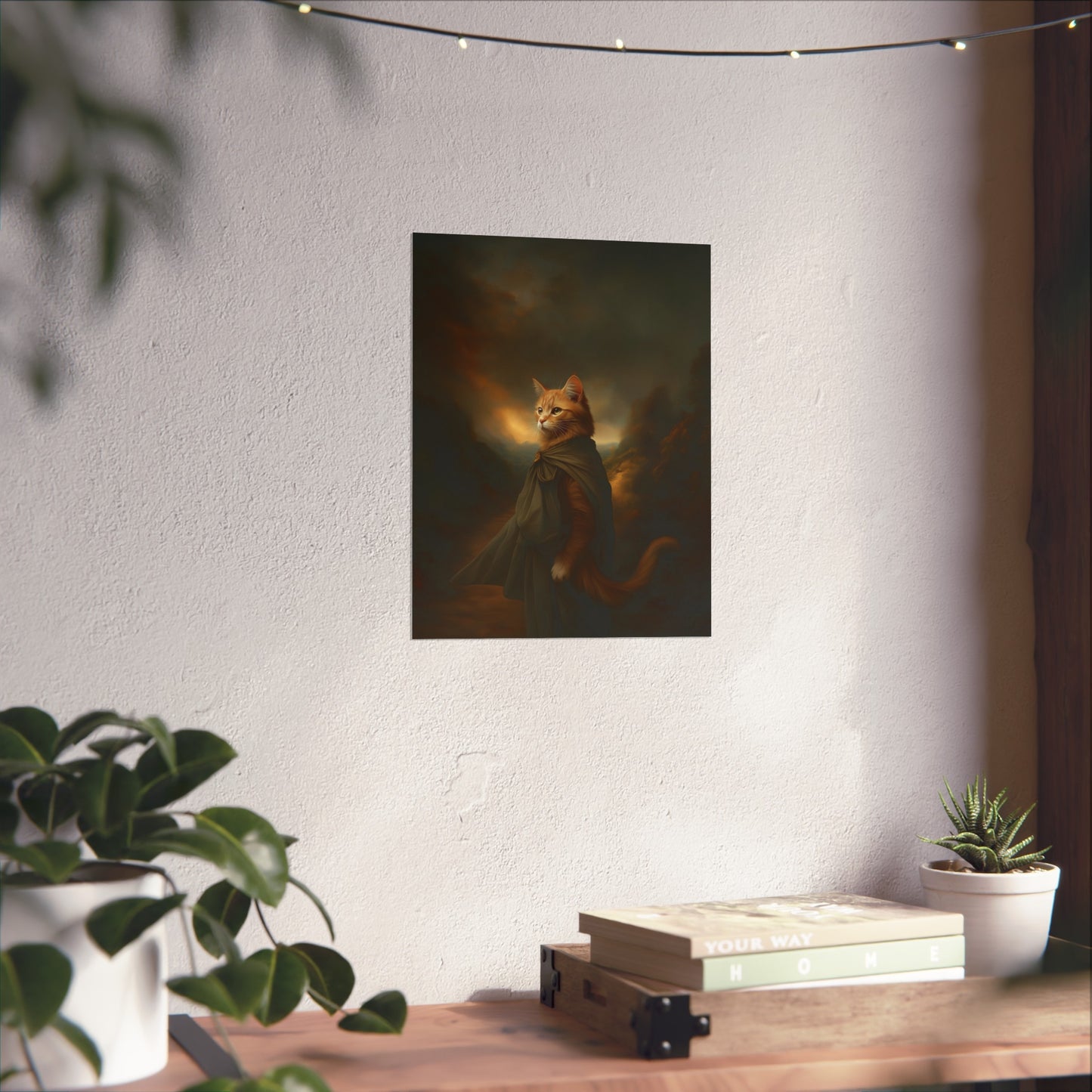 Whimsical Cat Fine Art Poster