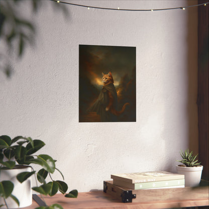 Whimsical Cat Fine Art Poster