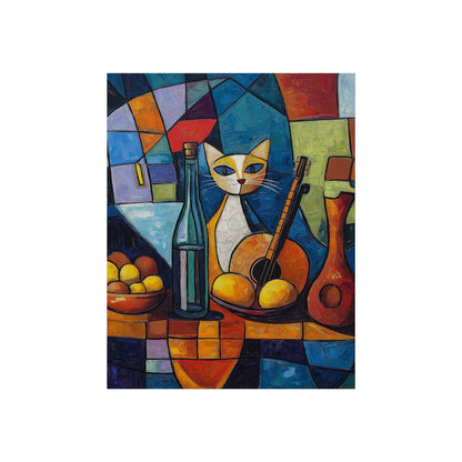 Cubism Cat Fine Art Poster