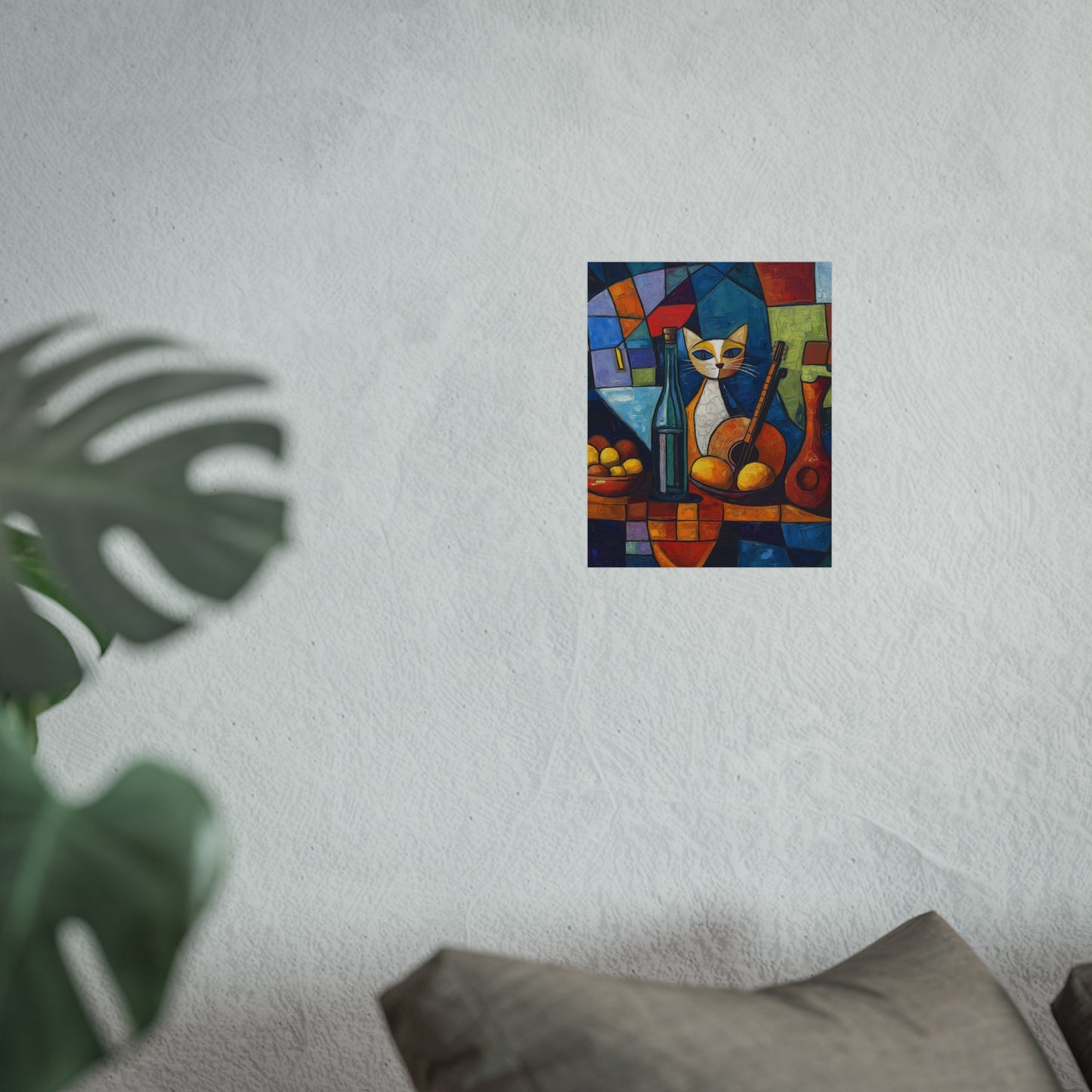 Cubism Cat Fine Art Poster