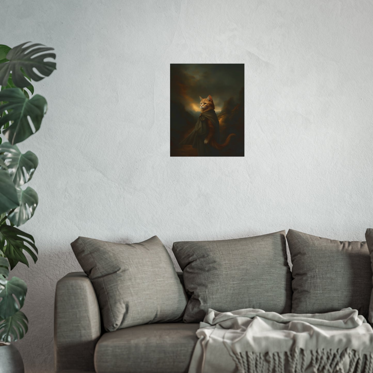 Whimsical Cat Fine Art Poster