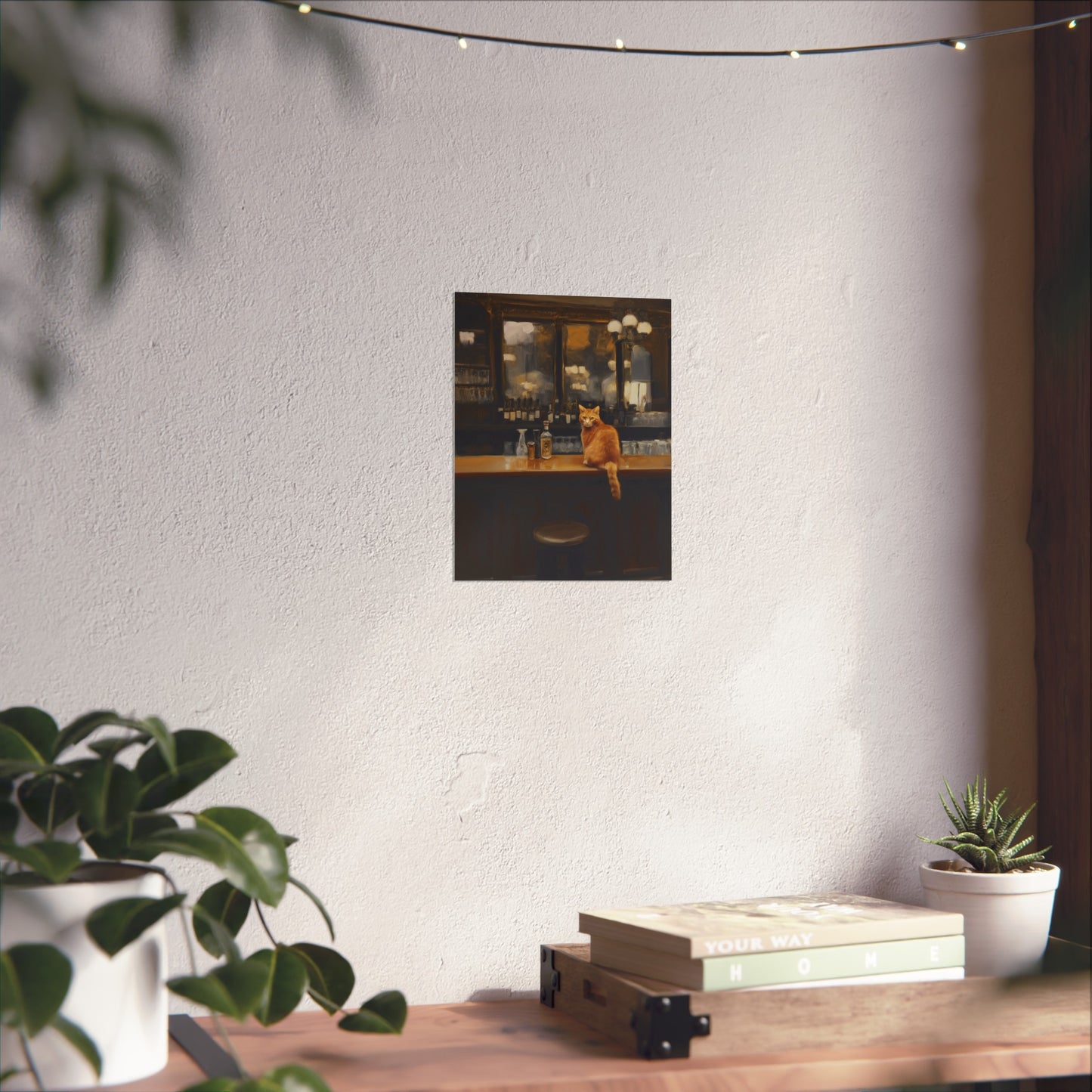 Charming Cat Bar Fine Art Poster