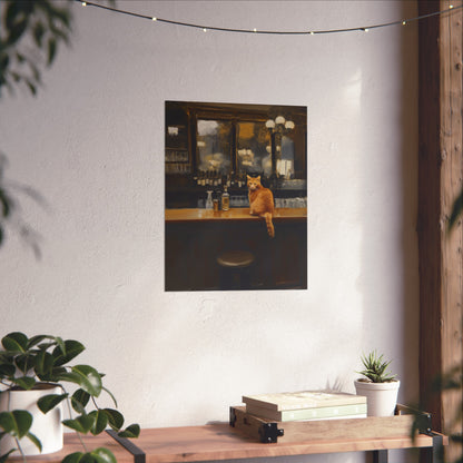 Charming Cat Bar Fine Art Poster