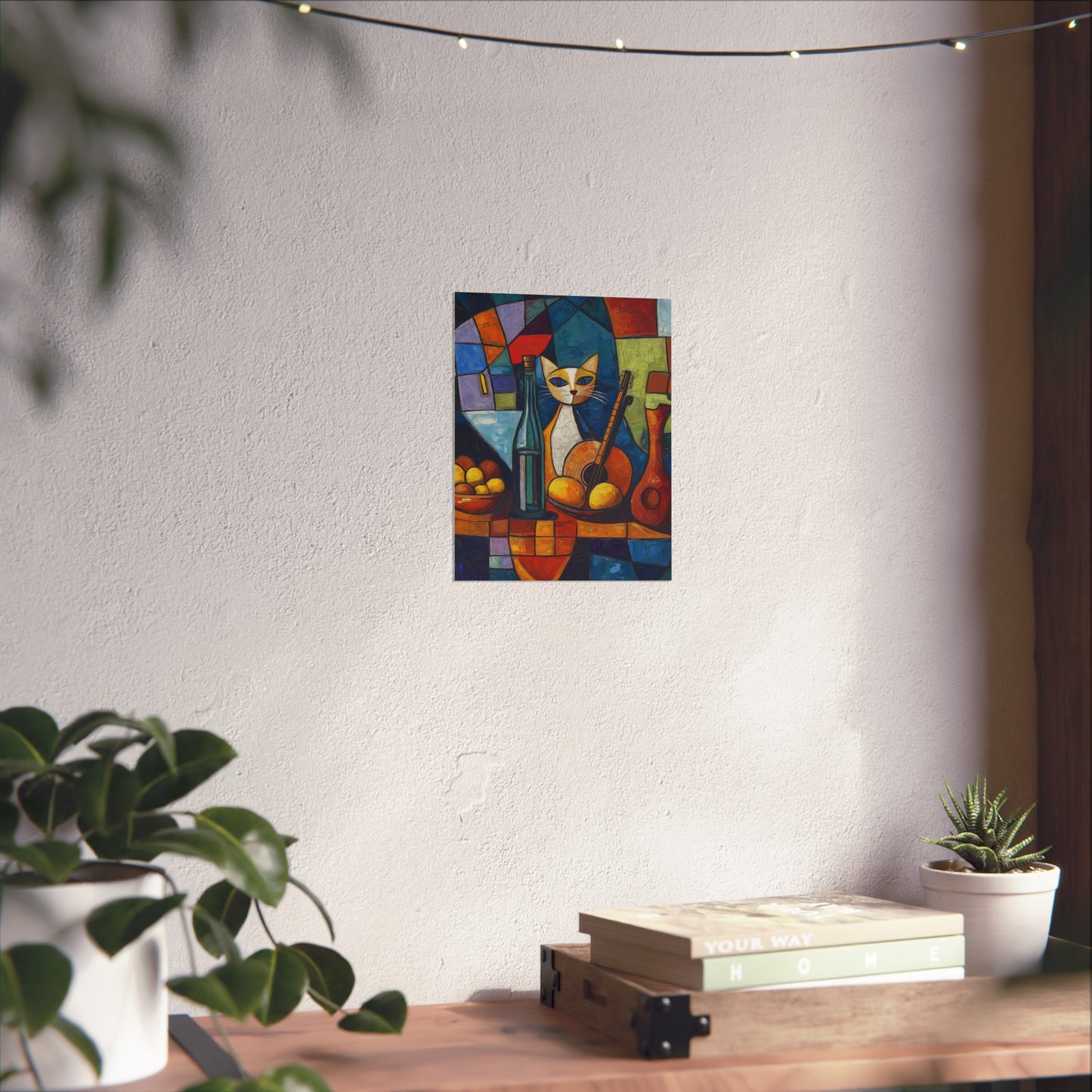 Cubism Cat Fine Art Poster