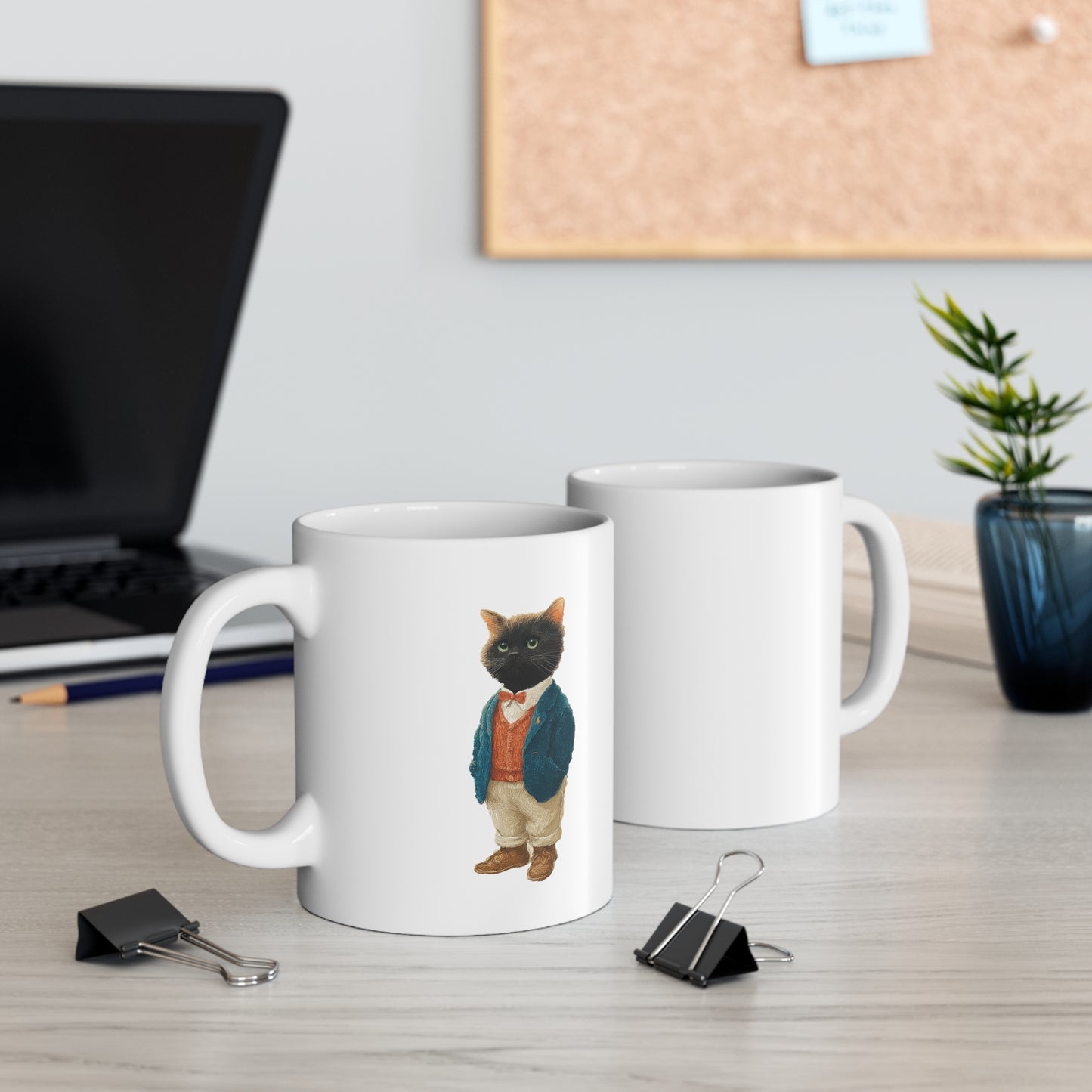 Classic Black Cat Ceramic Mug