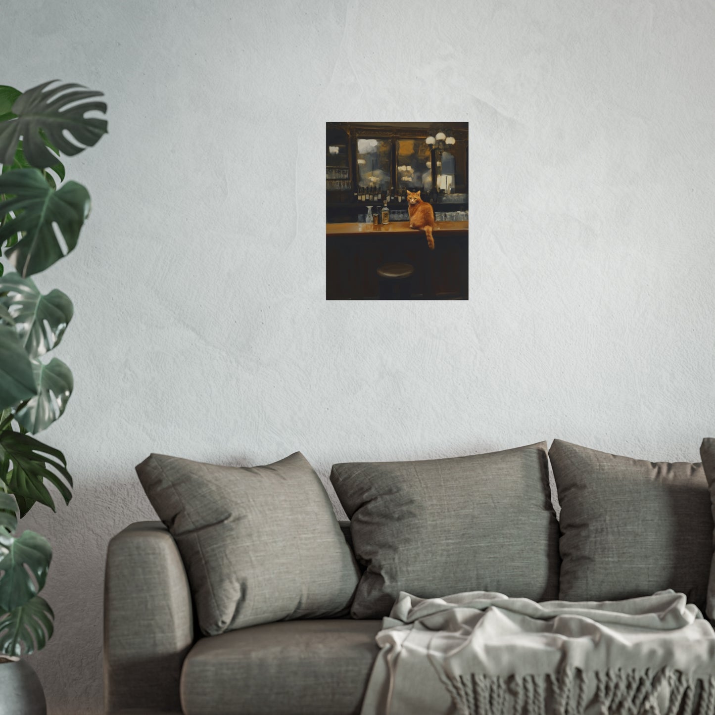 Charming Cat Bar Fine Art Poster