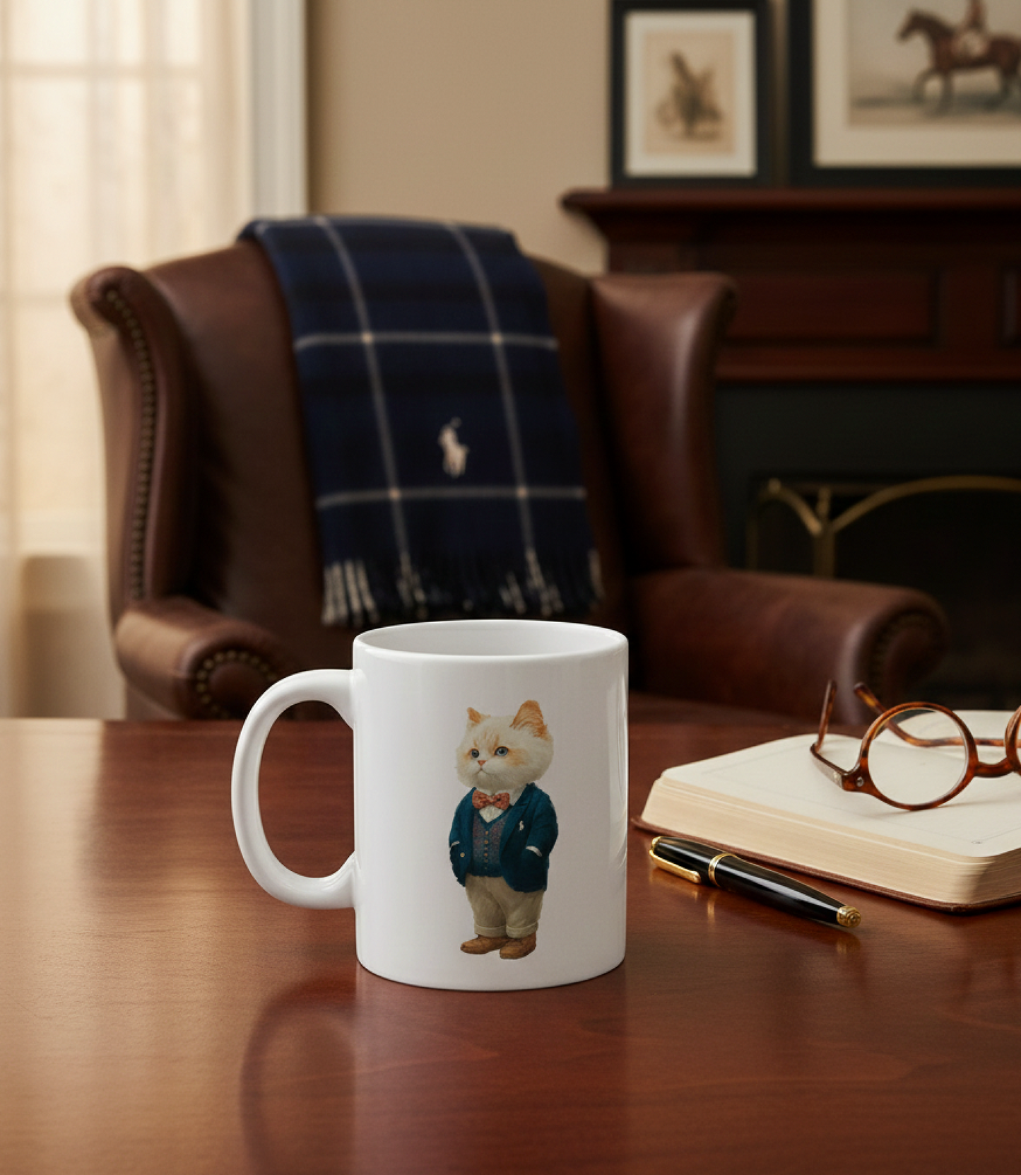 Classic White Ragdoll Cat Ceramic Mug