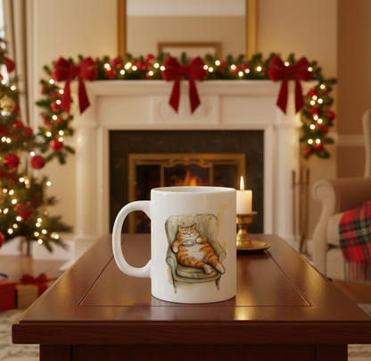 Cozy Cat Lover Ceramic Cup