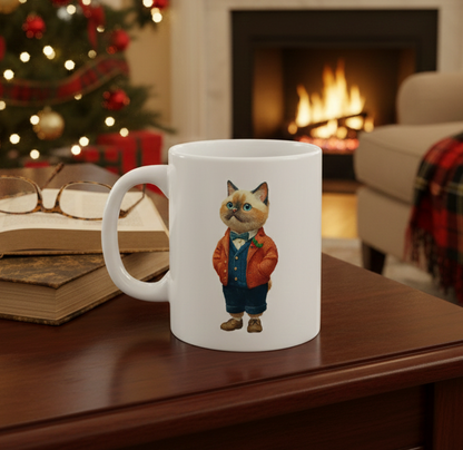 Classic Siamese Cat Ceramic Mug
