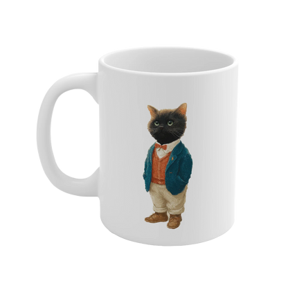 Classic Black Cat Ceramic Mug