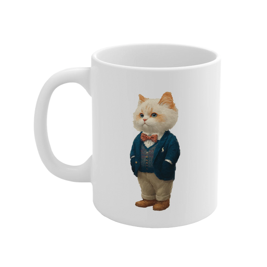 Classic White Ragdoll Cat Ceramic Mug