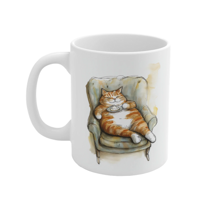Cozy Cat Lover Ceramic Cup