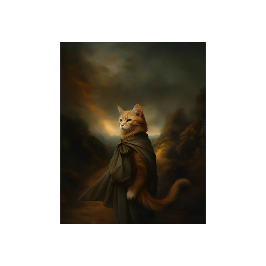 Whimsical Cat Fine Art Poster