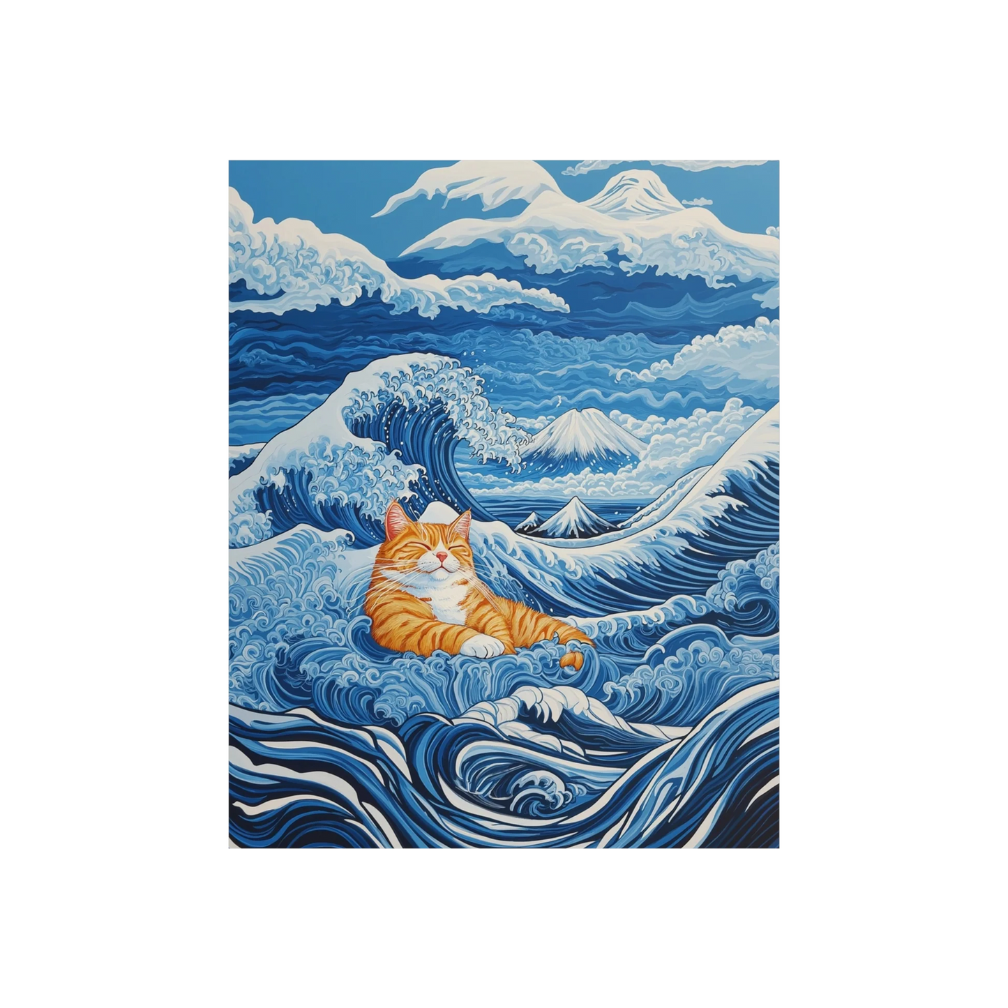Great Cat Off Kanagawa Art Poster