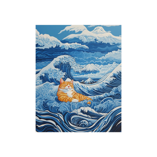 Great Cat Off Kanagawa Art Poster